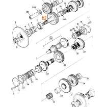 Шестерня с валом на трансмиссию 38 зубьев JCB 445/64301, в Краснодаре