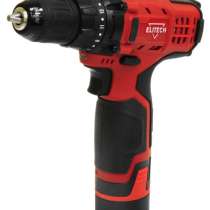 Аккумуляторная дрель-шуруповерт Elitech ДА 10.8ЛK2 (1.5Ач USB, фонарь), в г.Тирасполь