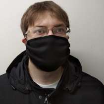 Трехслойная защитная маска с карманом для фильтра и фильтром, в Дмитрове