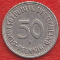 Германия ФРГ 50 пфеннигов 1950 г. D Мюнхен, в Орле