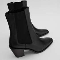Ботильоны zara кожа, в Москве