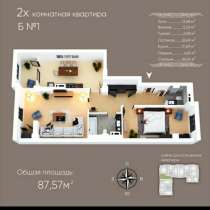 Новая квартира в элитном доме, в г.Бишкек