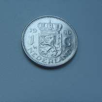 Монета 1 Гульден 1980 год Нидерланды, в Москве