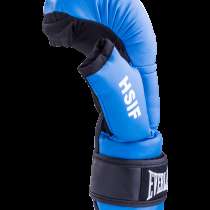 Перчатки для рукопашного боя HSIF RF3208, 8oz, к/з, синий, в Сочи