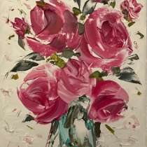 Картина маслом Цветы Мастихином, в Москве