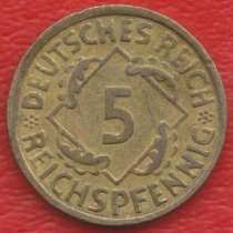 Германия 5 пфеннигов 1936 г. А Берлин, в Орле