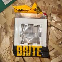 BRITE Рамка 1 пост белый IP44, в Красноярске
