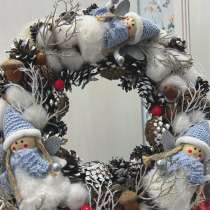 Нежный новогодний венок для украшения вашего интерьера ❤️, в Москве