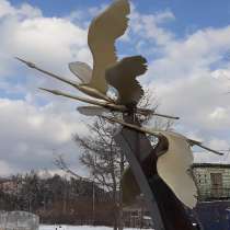 Скульптурная композиция "Взлет журавлей", в Краснодаре