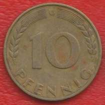 Германия ФРГ 10 пфеннигов 1950 г. G Карлсруэ, в Орле