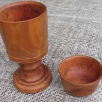 Бокал и пиалка из яблони, в Москве