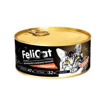 FeliCat Консервы мясные для кошек с говядиной, 290 гр, в Санкт-Петербурге