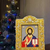 Рукописная икона «Господь Вседержитель» ручной работы, в Москве