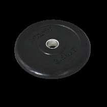 Диск обрезиненный BB-202, d=26 мм, черный, 2,5 кг, в Сочи