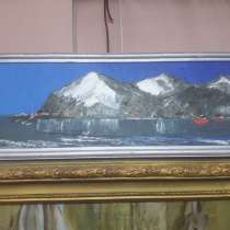Картина масло Исток ангары, байкала В. Осипов, в Иркутске
