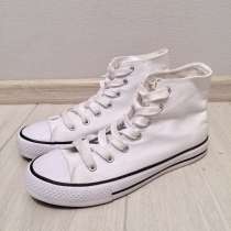 Новые белые высокие кеды 38, в Москве