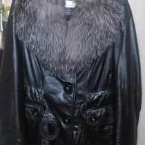 кожаная куртка с мехом ISNOVA, в Перми