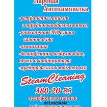 химчистка салона автомобиля паром, в Новосибирске