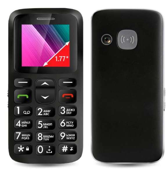 Телефон мобильный Ginzzu R11D Black