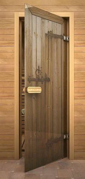 Дверь для сауны и бани Дерево "Glassjet" в Балахне