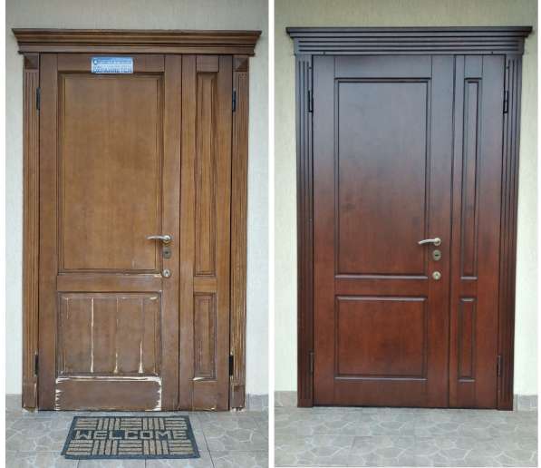 Реставрация межкомнатных и входных дверей