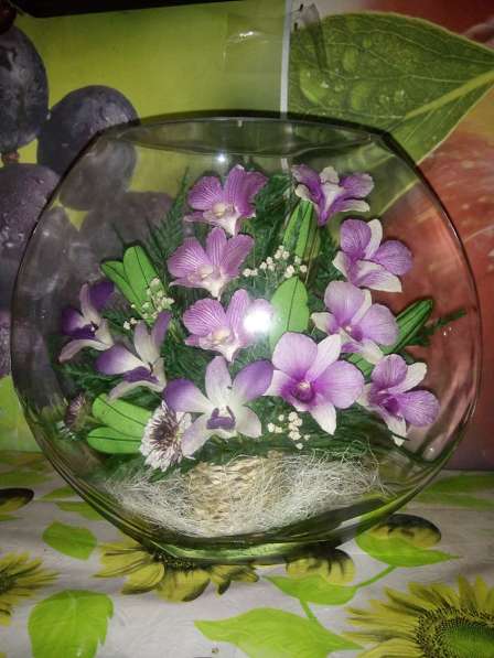Цветы в вакууме -Живые цветы в стекле. Оригинальные подарки в фото 4
