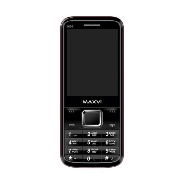 Телефон мобильный MAXVI X800 Black Red