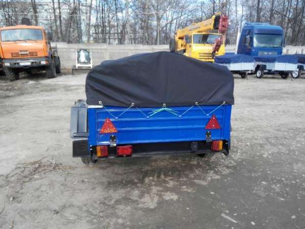 Прицеп для легкового автомобиля 1800х1250 в комплекте с тентом и дугами в Москве фото 7