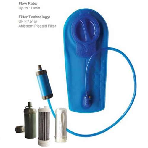 Quality travel camping water filter bag в 