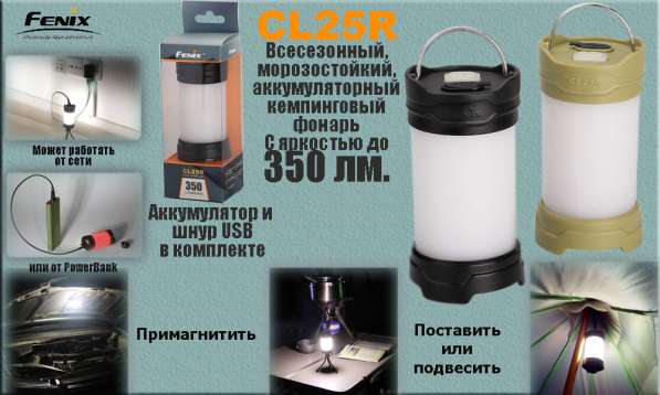 Fenix Кемпинговый фонарь Fenix CL25R в Москве фото 10