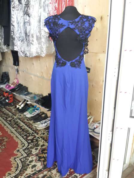 Вечернее платье синее в фото 3