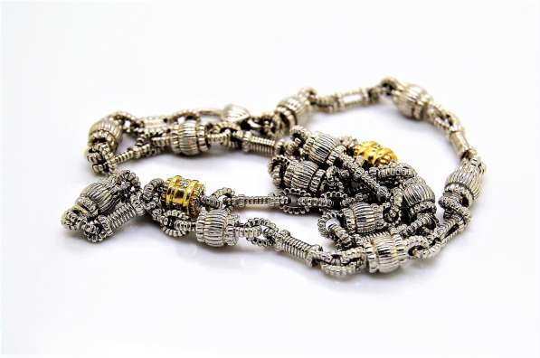 Ожерелье Judith Ripka с бриллиантами. Серебро и золото 18k в Москве фото 10