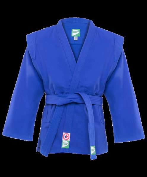 Куртка для самбо JS-302, синяя, р.5/180 в Сочи фото 3