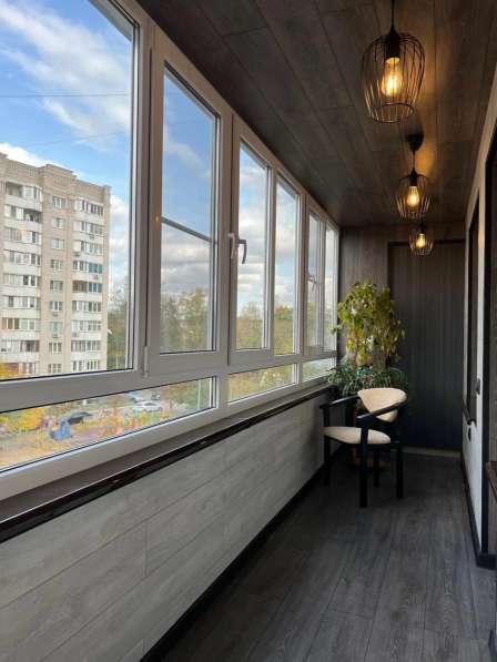 Обшивка балкона, Остекление, Балкон под ключ в Набережных Челнах фото 7