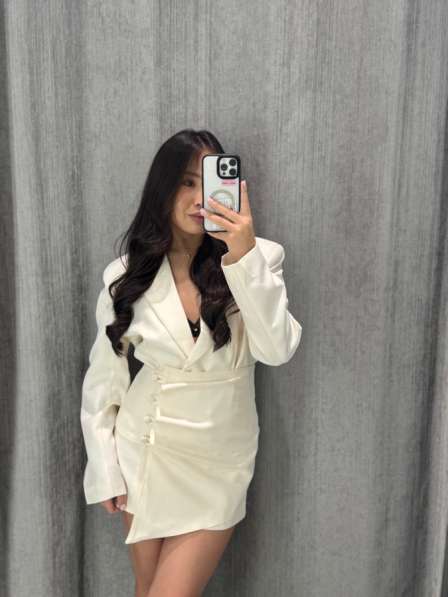 Платье пиджак с баской