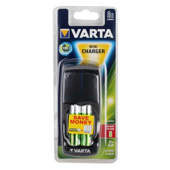 Зарядное устройство Varta для 2 шт. аккумуляторов АА