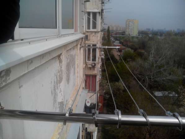 Бельевая сушилка с кольцами из полированной нержавеющей стал в Краснодаре фото 5