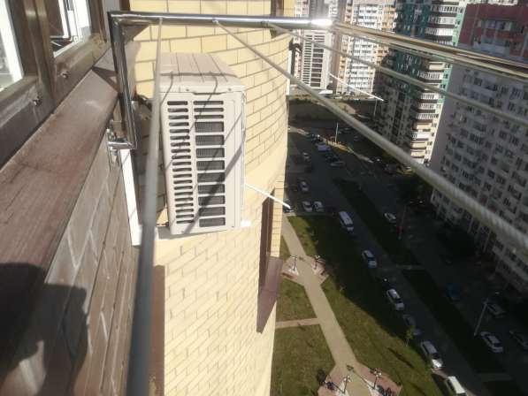 Бельевая сушилка для высоких балконов из нержавеющей стали