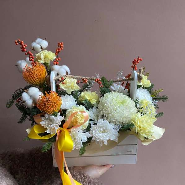 Новогодние композиции и букеты в Санкт-Петербурге фото 6