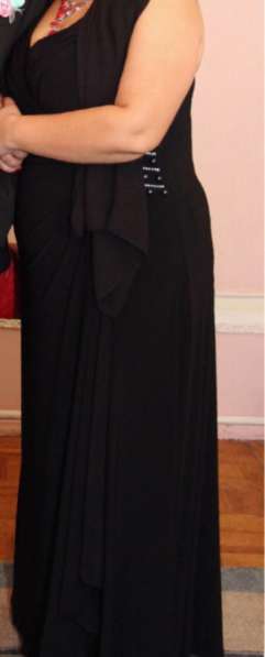 Чёрное платье в пол размер 54-56 в Чапаевске фото 4