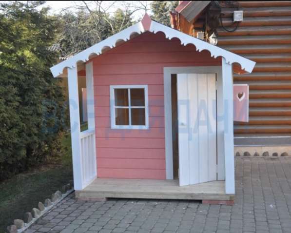 Детский домик деревянный для дачи в Москве фото 3