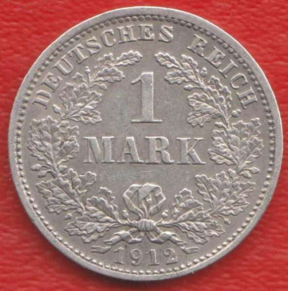 Германия 1 марка 1912 г. D Мюнхен серебро