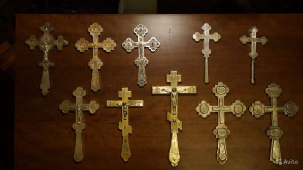 Коллекция из 10-ти старинных напрестольных крестов в Санкт-Петербурге фото 5
