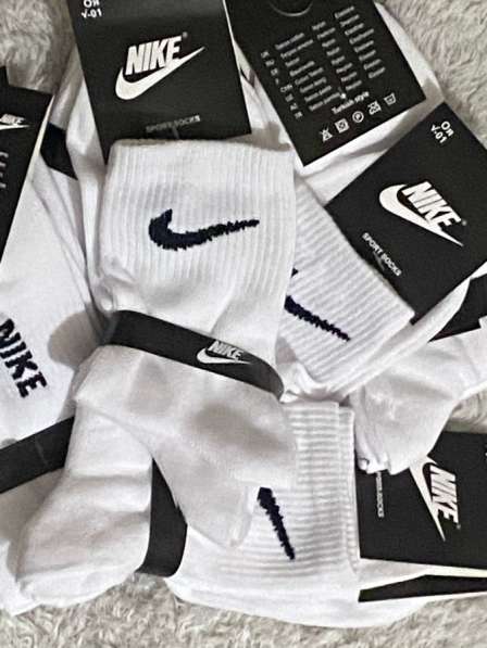 Высокие белые носки Nike в Подольске фото 3