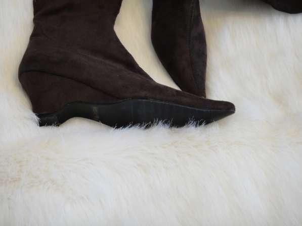 Сапоги-ботфорты тканевые черные, коричневые, новые 37 в Санкт-Петербурге фото 9