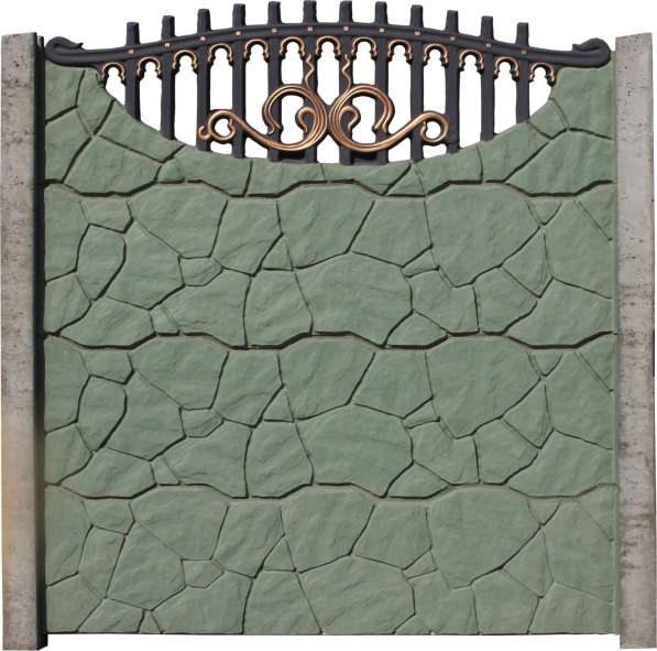 Забор декоративный железобетонный