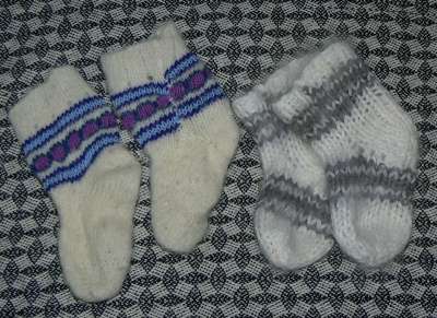 Детские вязанные носочки размер на 1-2,5