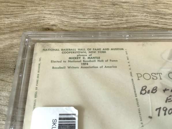 Бейсбольная карта Микки Мэнтл PSA с автографом в Ярославле фото 4
