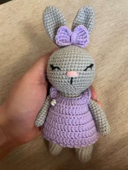 Зайка в ладошку, ручная работа в Москве фото 3