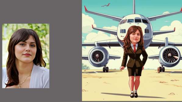 Шарж портрет по фото в Москве фото 16